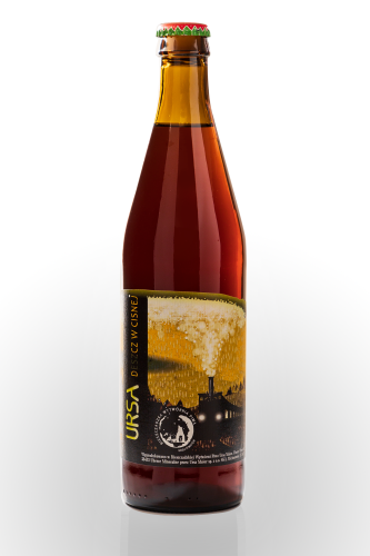 Dobre piwo niepasteryzowane Ursa Deszcz w Cisnej, produkt lokalny