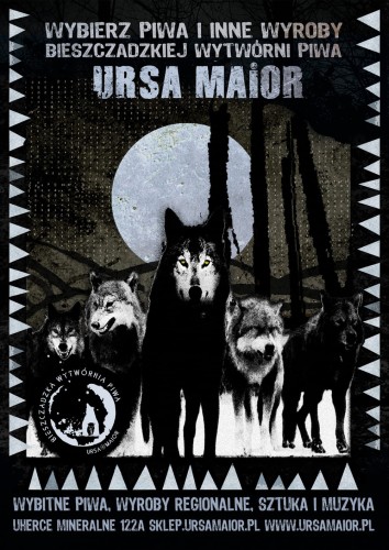 Plakat Ursa Wataha, autor Ryszard Kaja, format B2